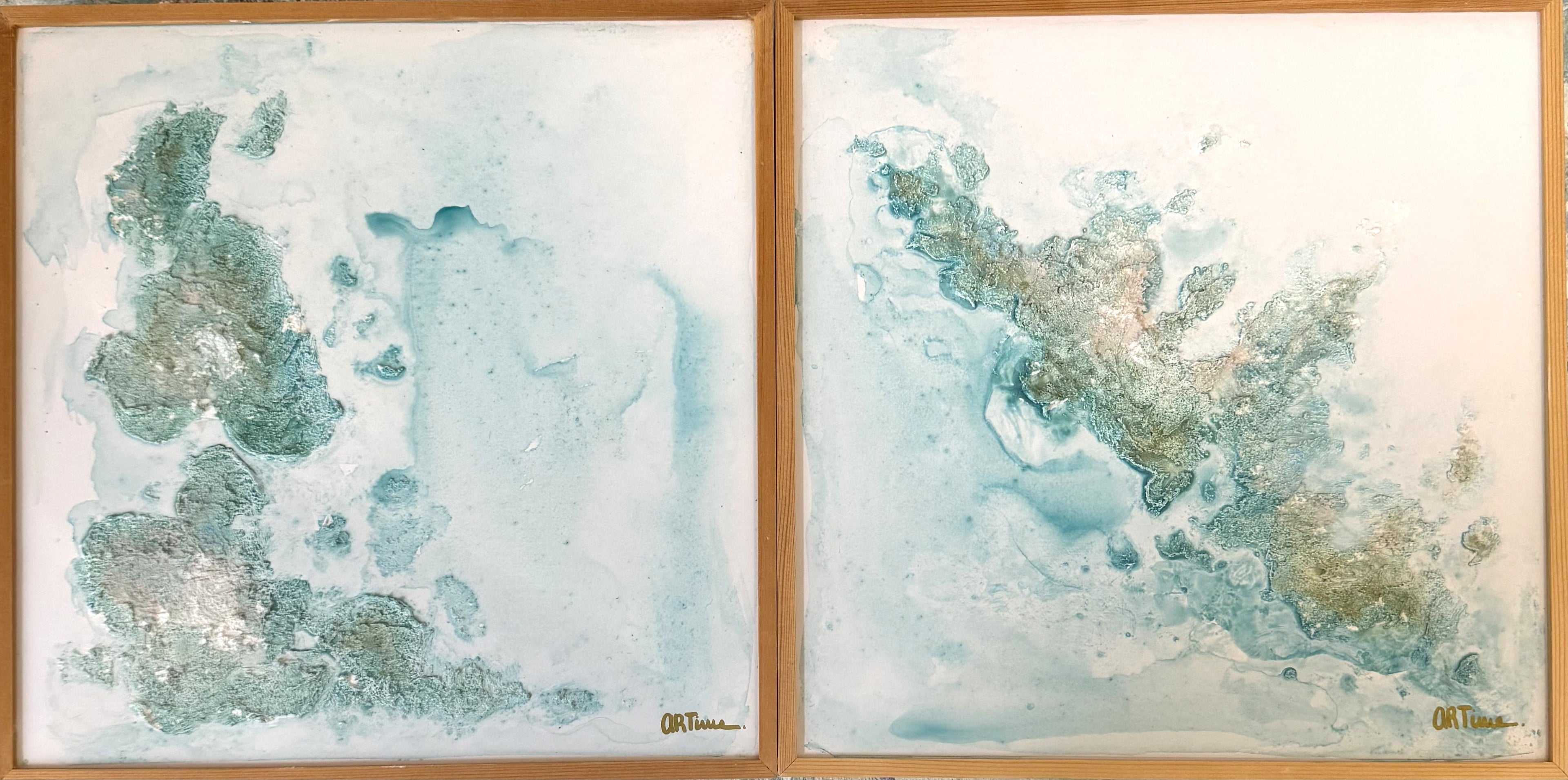 Serie Escuchando Paisajes. 30x30 cm