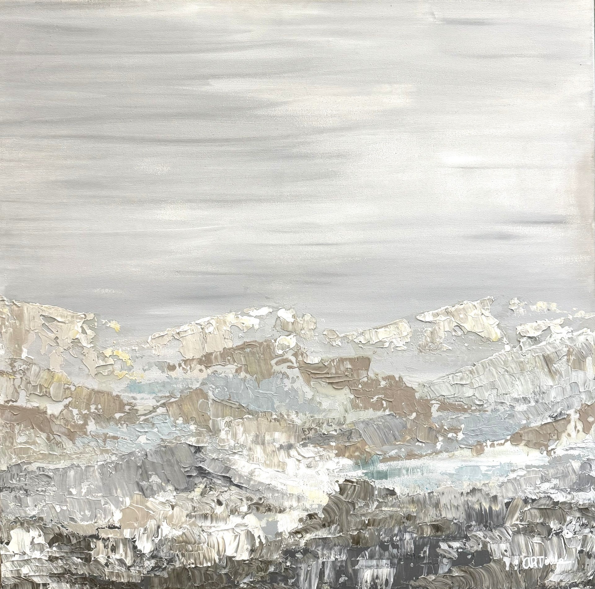 Serie Escuchando Paisajes. 70x70 cm